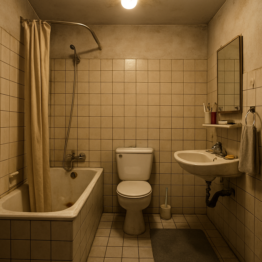 The Bathroom Rebirth: How One Outdated Space Begins Its Luxury Makeover Journey