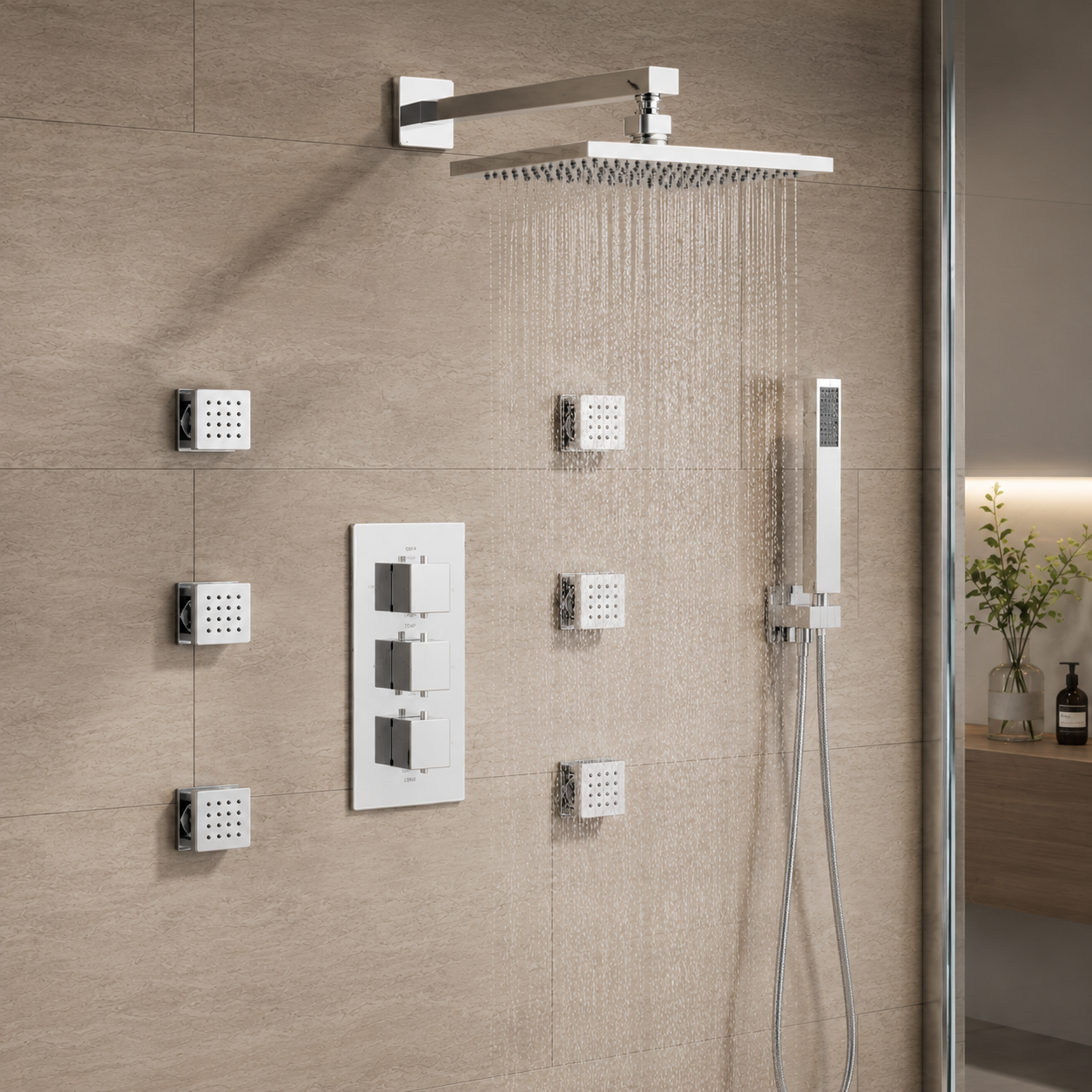 3 Outlet Shower Sets