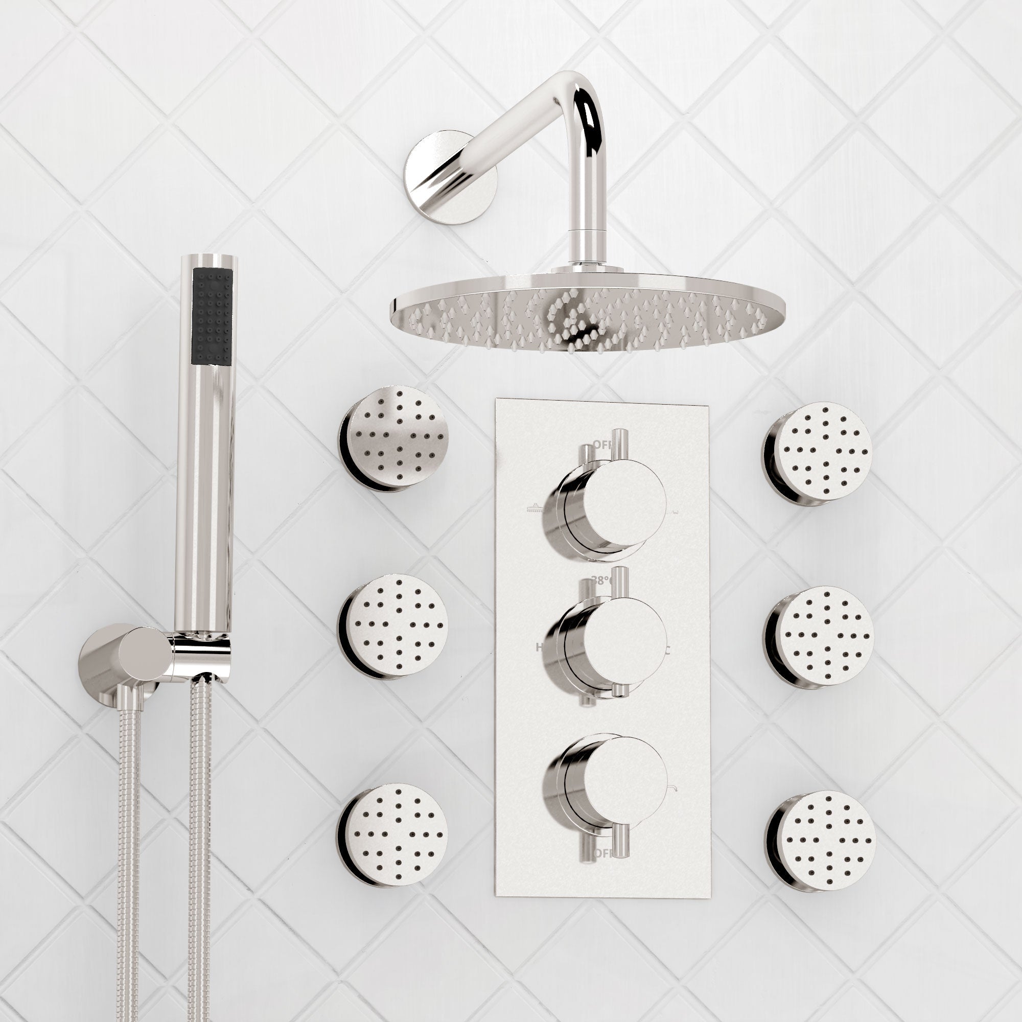 3 Outlet Concealed Shower Sets