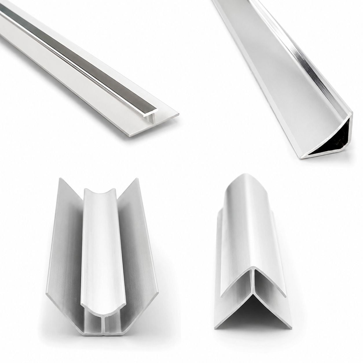 Cladding trim profile in white for bathroom wall panels — Bathroom Republic UK