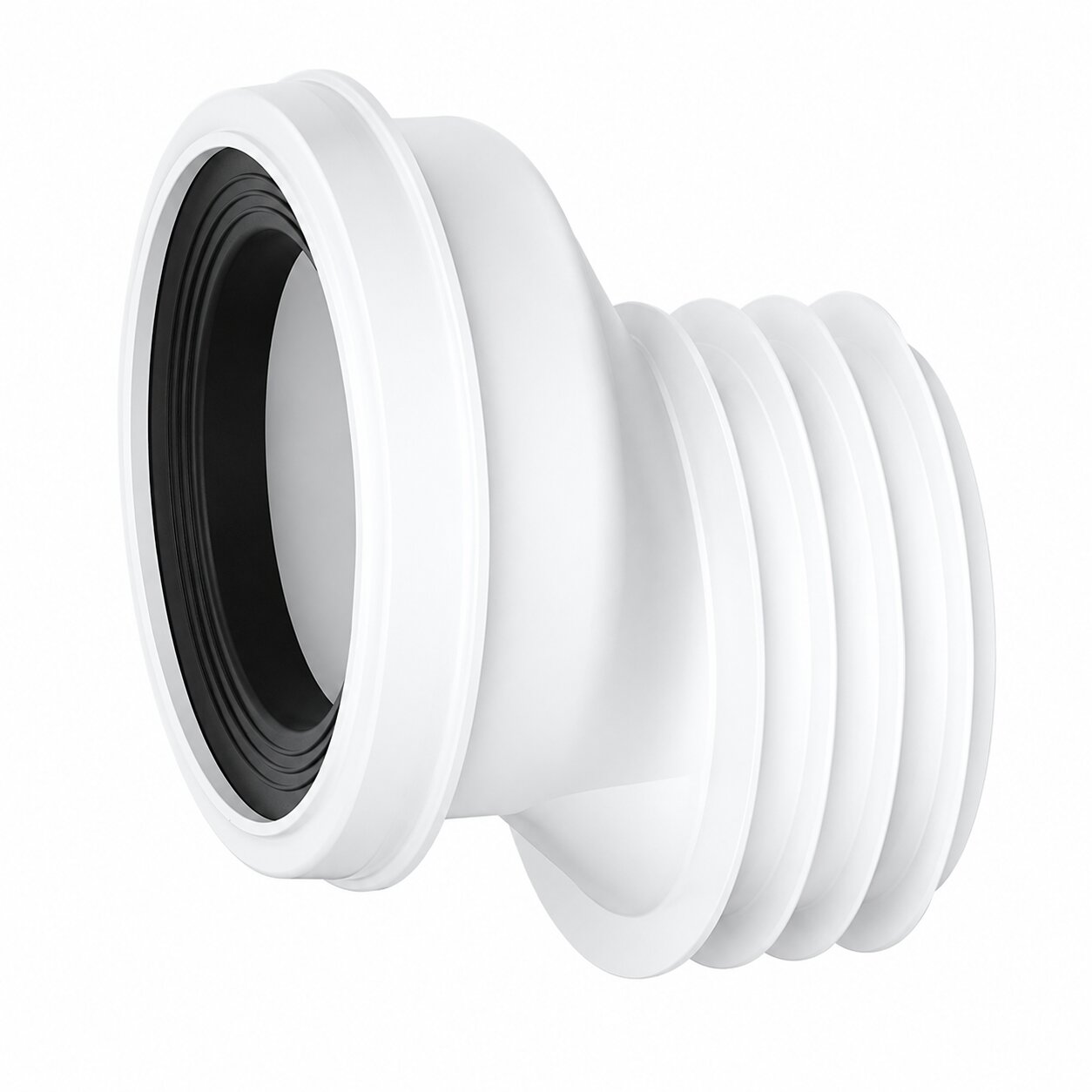 White toilet pan connector and internal cistern fill valve replacement parts — Bathroom Republic UK
