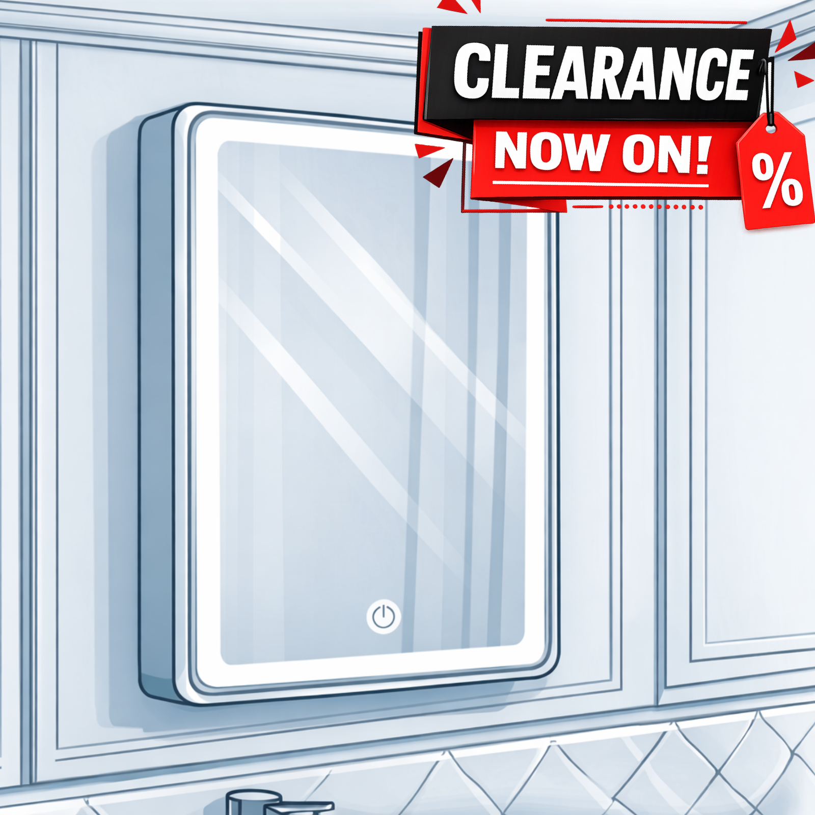 Mirrors & Mirror Cabinets Clearance