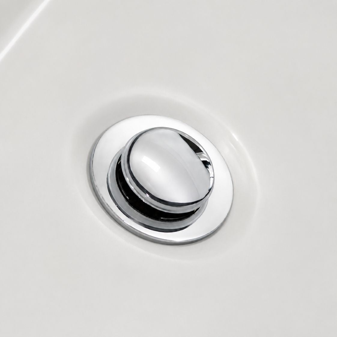 Chrome click-clack basin waste plug for bathroom basin — Bathroom Republic UK
