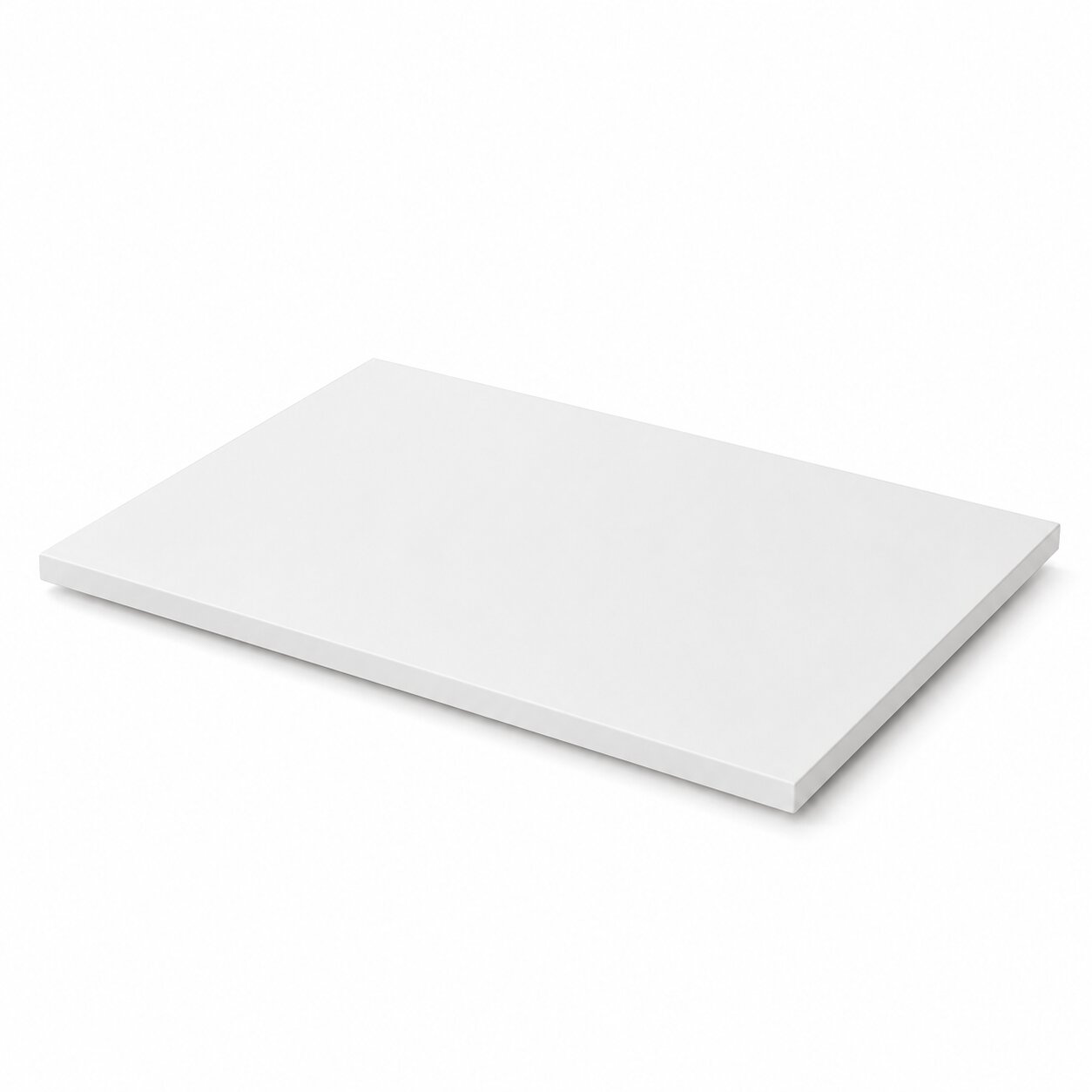 White 600mm vanity worktop slab for bathroom vanity unit — Bathroom Republic UK
