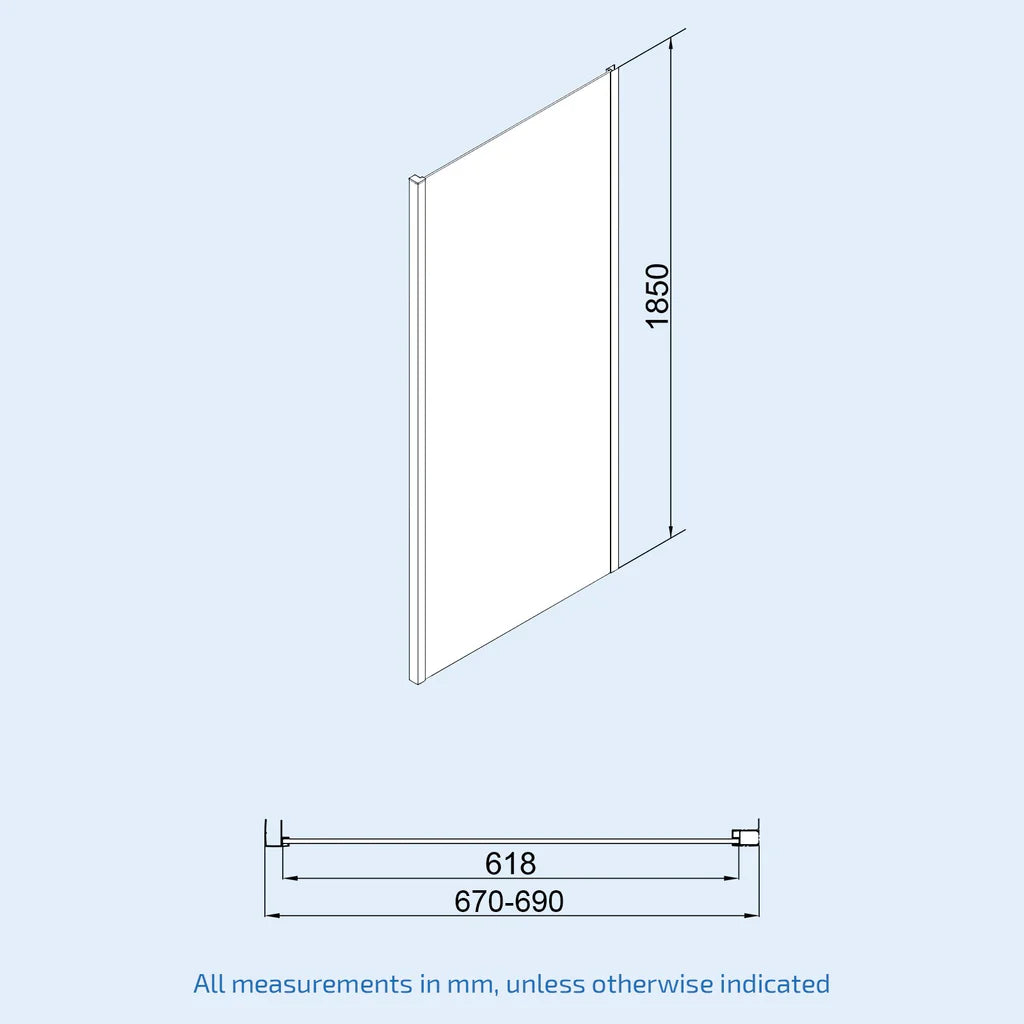 Brushed Brass 1000 x 700mm Bi-fold Shower Enclosure + Shower Tray + Waste