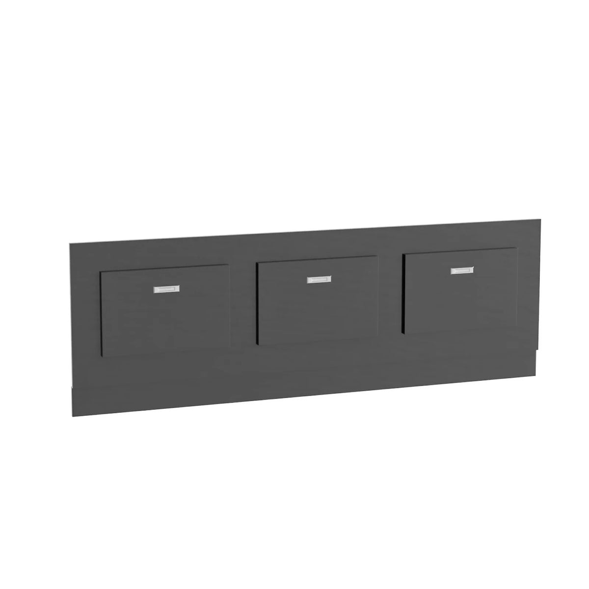 1700 x 480mm PVC Removable Magnetic Door Bath Panel Anthracite