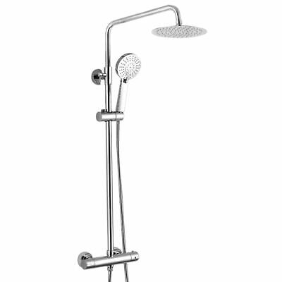 Niki Slim Round Thermostatic Dual Control Twin Head Shower Mixer Thermostatic