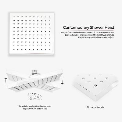 3 Way Square Concealed Thermostatic Mixer Valve Handheld Shower Body Jet | Olive