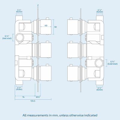 Calla Round Chrome Modern Concealed Thermostatic Mixer Valve Shower Head Set