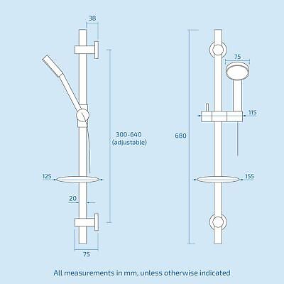 Flora Concealed 3 Way Thermostatic Shower Mixer Valve Slim Head & Bath Filler