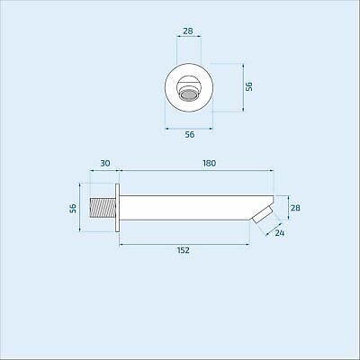 Flora Concealed 3 Way Thermostatic Shower Mixer Valve Slim Head & Bath Filler
