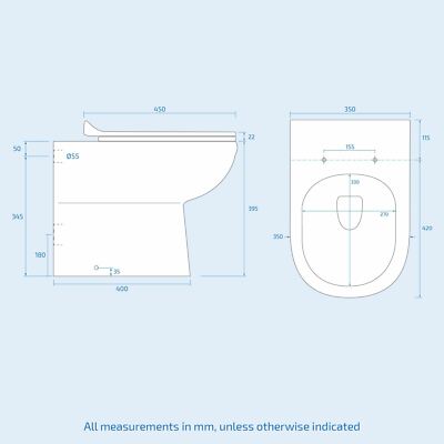 Manifold RH Basin Sink Grey Vanity Unit WC Back To Wall Toilet 900mm