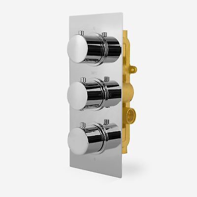 Calla Concealed Two-Way Valve with Slim Round Ceiling Shower Head and Shower Rail Kit