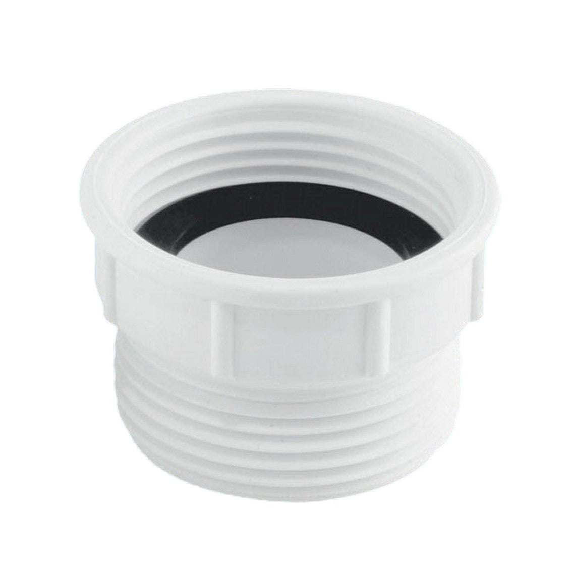 32mm BSP Female x 32mm BSP Male White Coupling Flush Spigot - Length 42.5mm