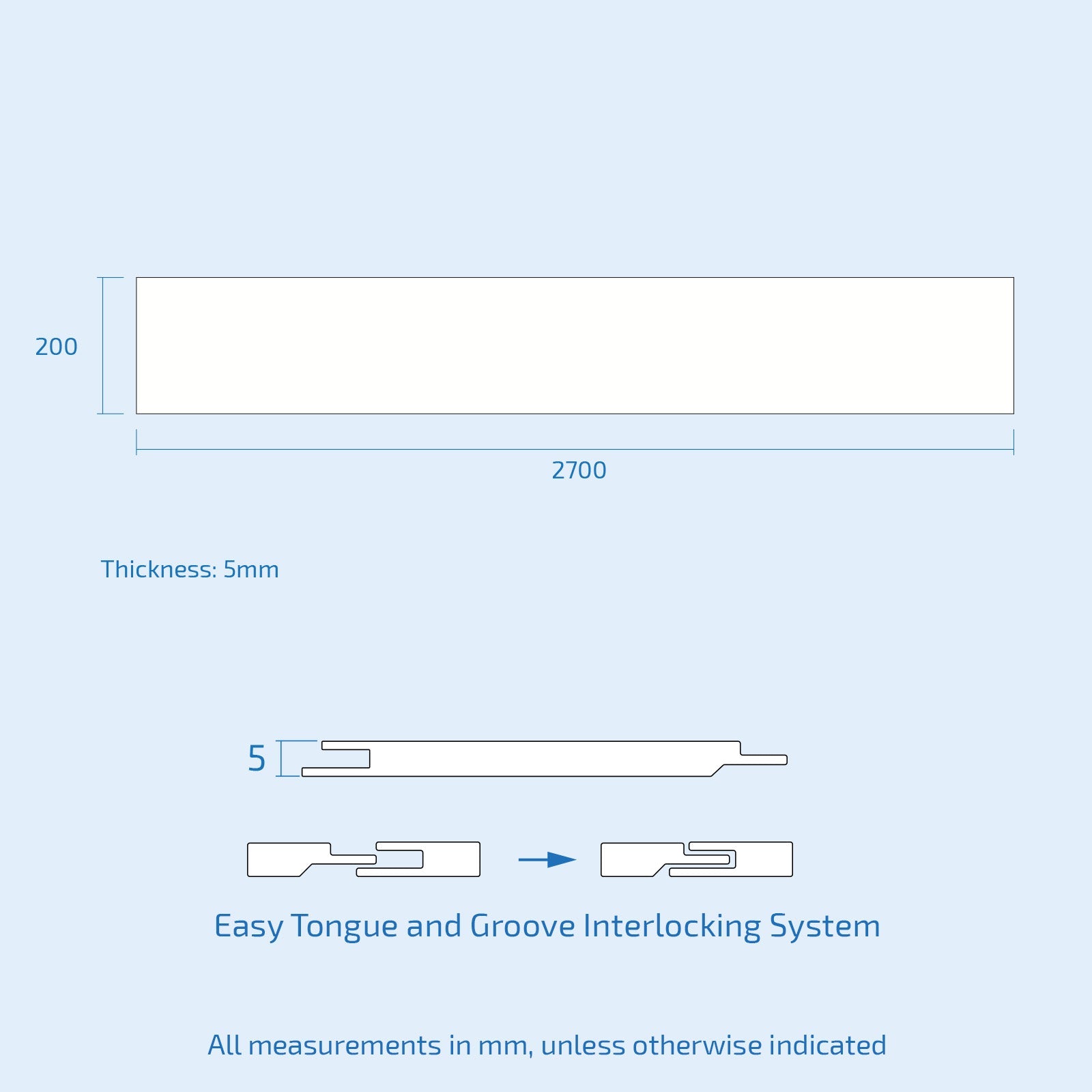 PVC Shower Wall Panel White Galaxy Silver 200mm x 2700mm x 6mm (Pack Of 5)