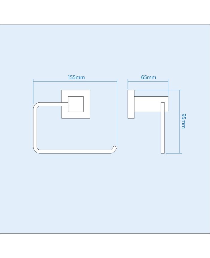 Rio Square Toilet Roll Holder