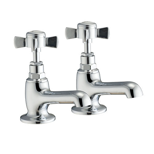 Edwardian Hot & Cold Twin Bath Tap