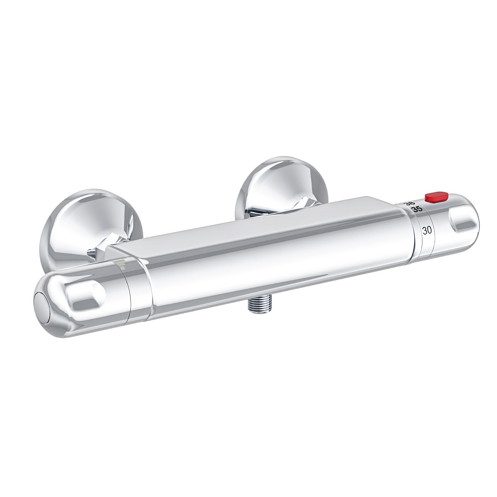 Exposed Shower Thermostatic Bar Mixer Valve Chrome