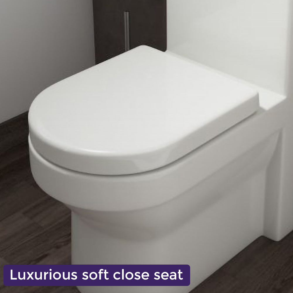 2 In 1 Compact Close Coupled Toilet and Basin Combo Space Saver Unit And Mono Mixer Tap