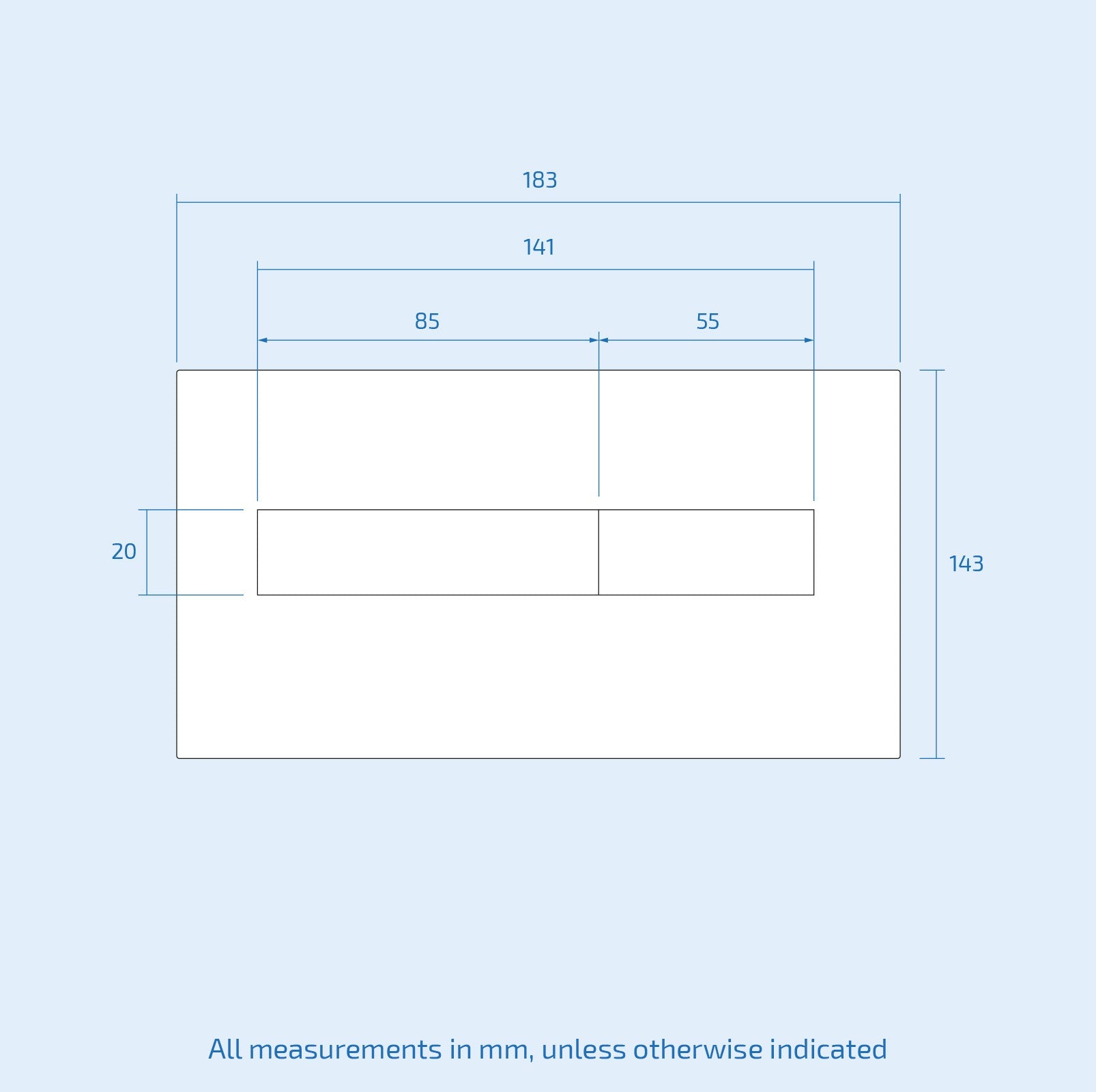 Matt Chrome Flush Push Button Face Plate