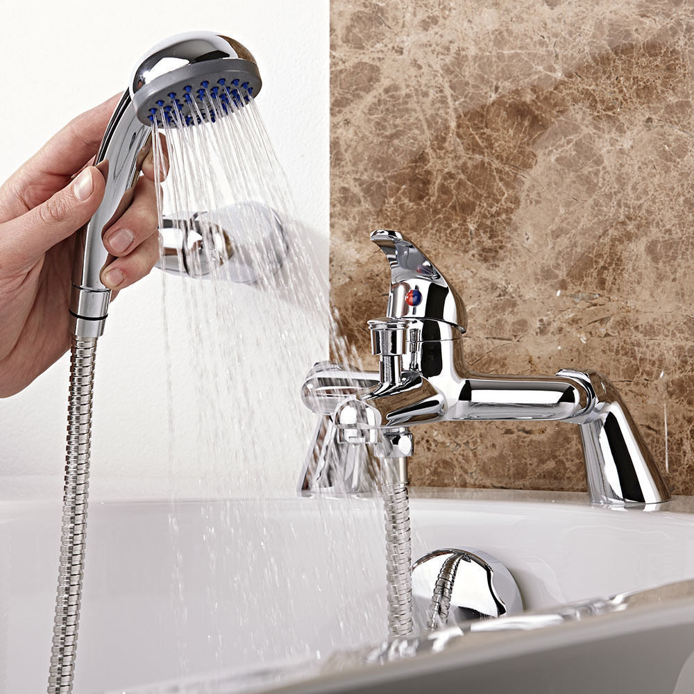 Studio Bath Shower Mixer Tap With Shower Handset Chrome