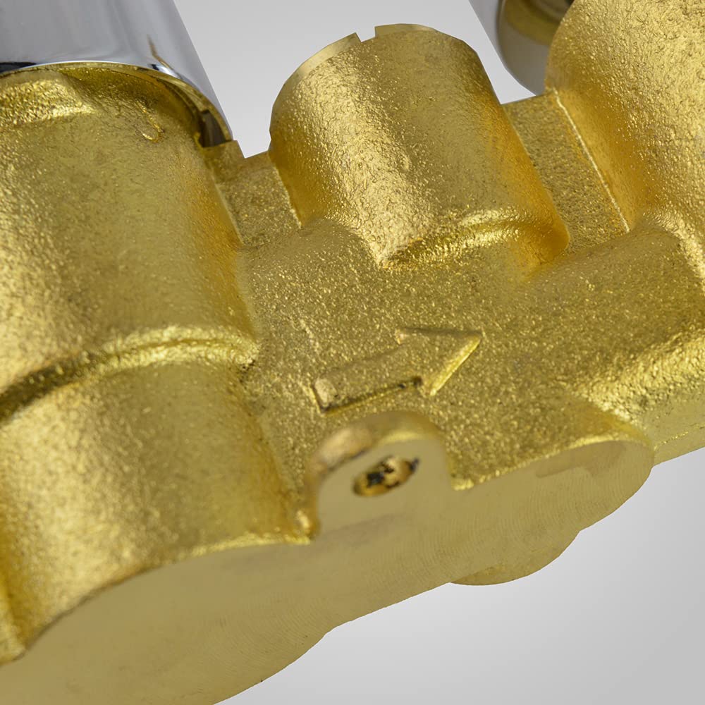 Violet Thermostatic 2 Dial 2 Way Round Set - Led Shower Head & Handset