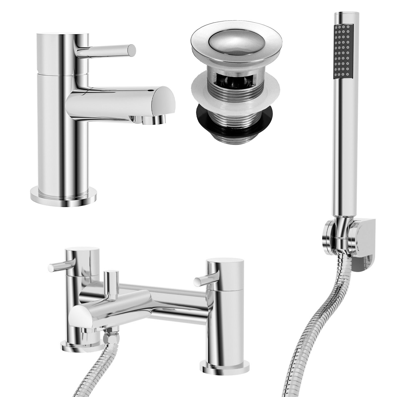 Blossom Mono Bath Filler Shower Mixer and Basin Tap