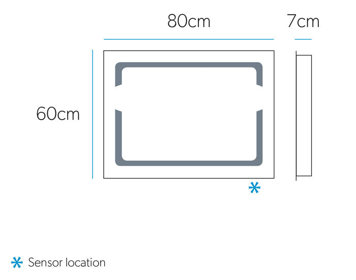 Hib Pulse Modern Bathroom Led Illumination Bluetooth Mirror