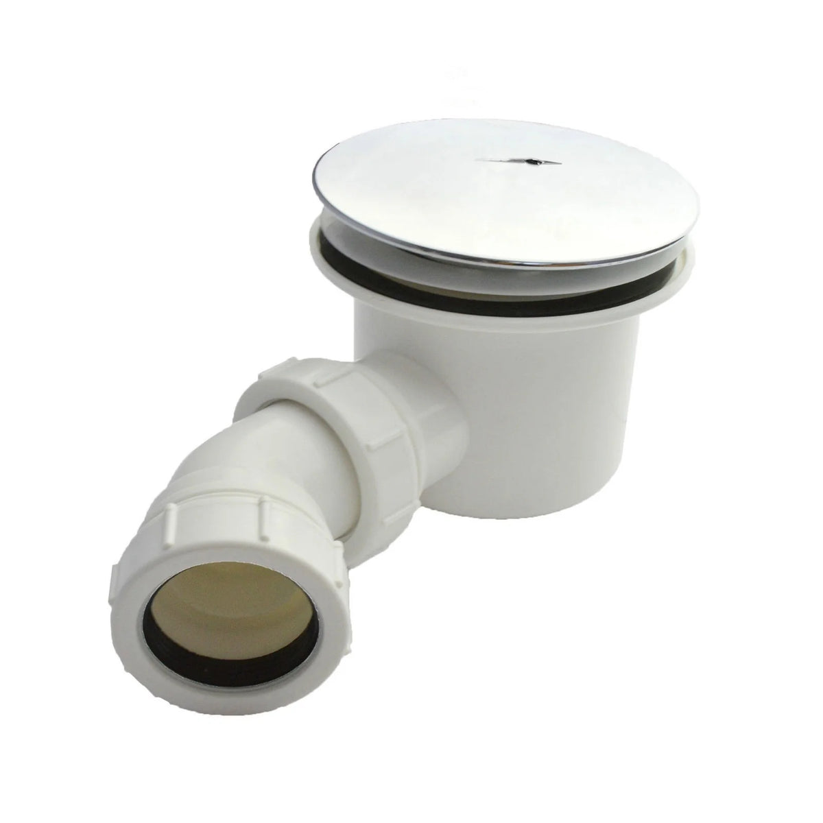 90mm Black Top Fast Flow Shower Tray Waste for Shower Enclosures