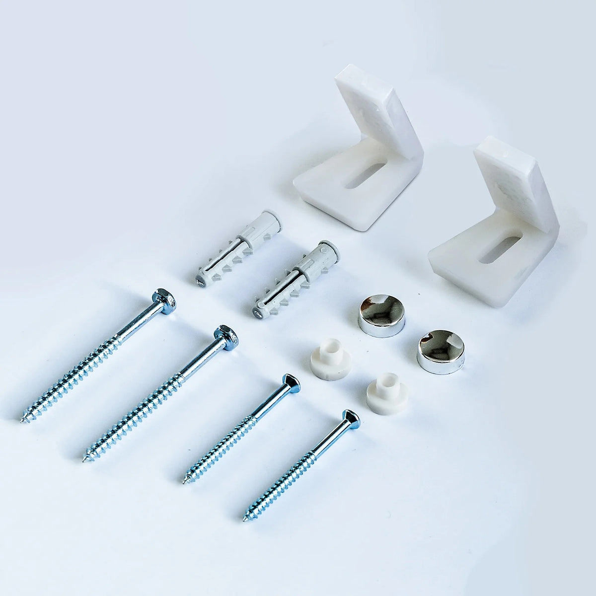 Bathroom Angled Floor WC Toilet Pan Bidet Side Fixing Fitting Kit Including Brackets