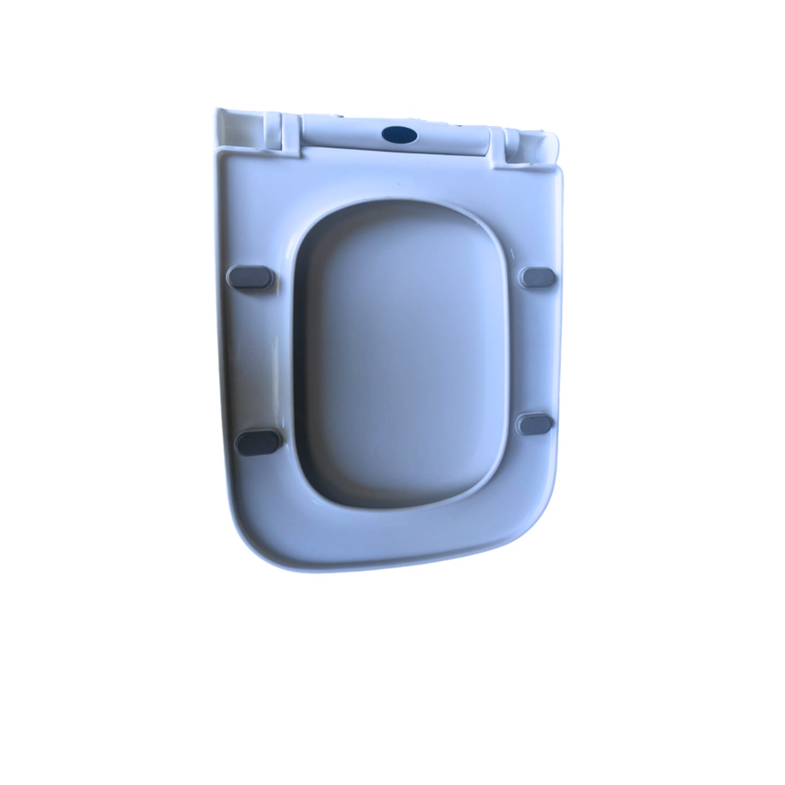 Square Shaped Quick Release Soft-Close Toilet Seat White