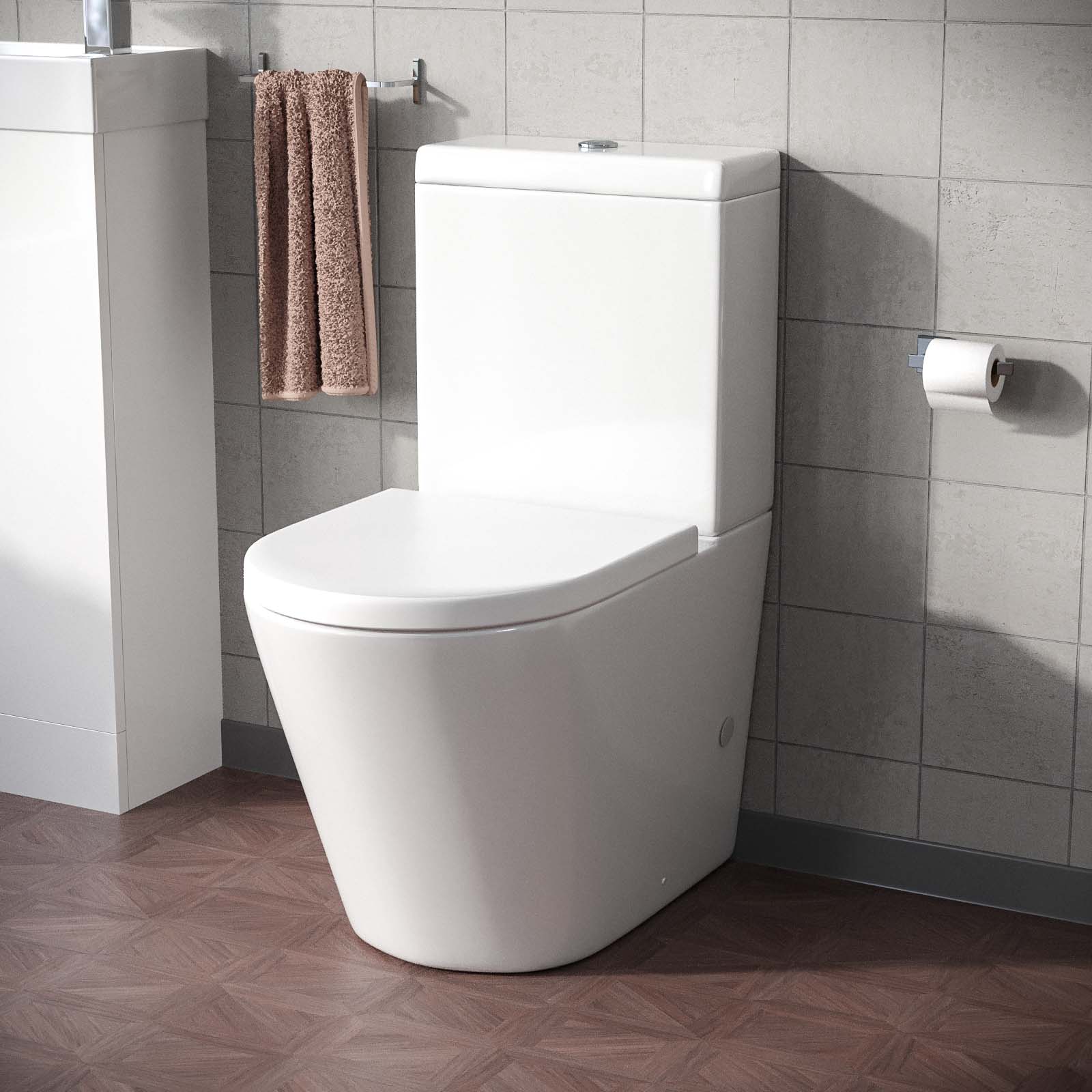 Bella Round Close Coupled Cistern, Pan and Seat