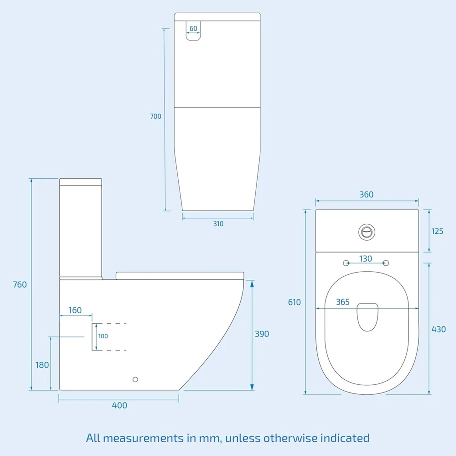 Afern Cloakroom 500mm White Freestanding Vanity Basin Unit & Close Coupled Toilet with Soft Close Seat