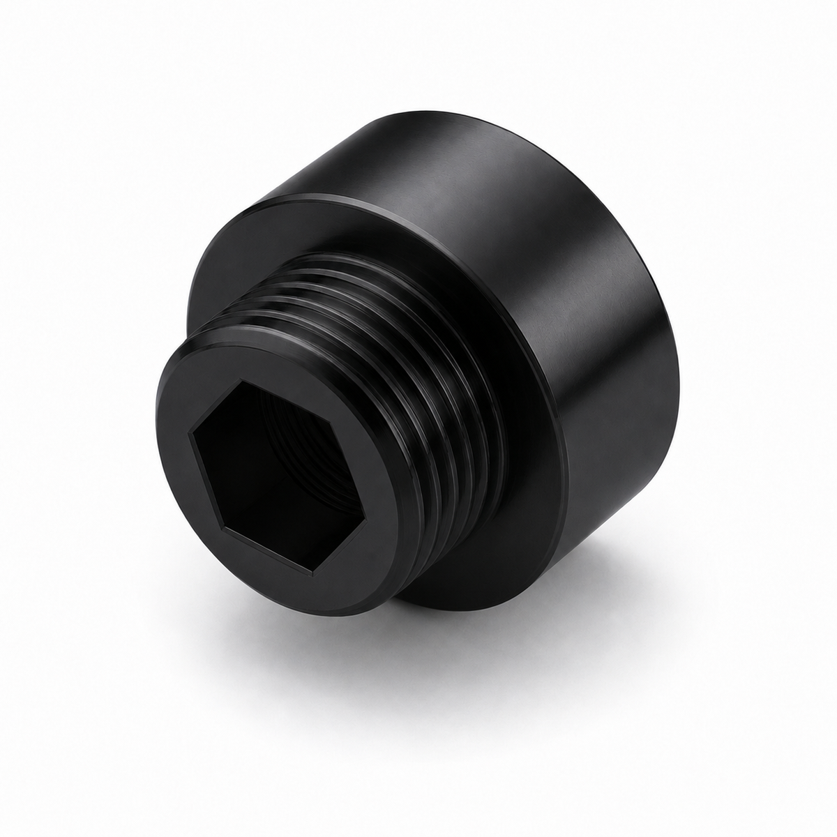 Matt Black Shower Hose Mixer Valve Reducer Pipe Adaptor – 3/4" Female to 1/2" Male BSP (25 x 20mm)