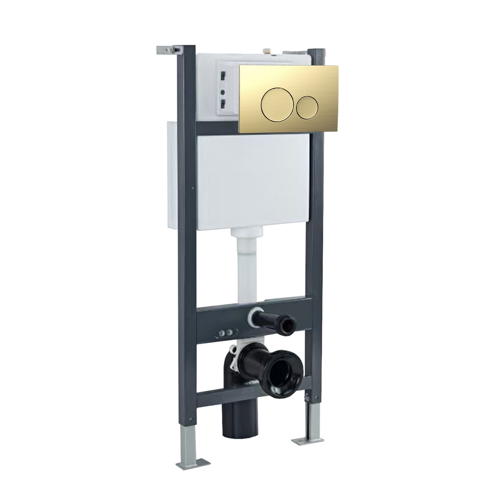 Wall Hung Toilet Cistern Frame with Avant Front Dual Flush Plate Choice