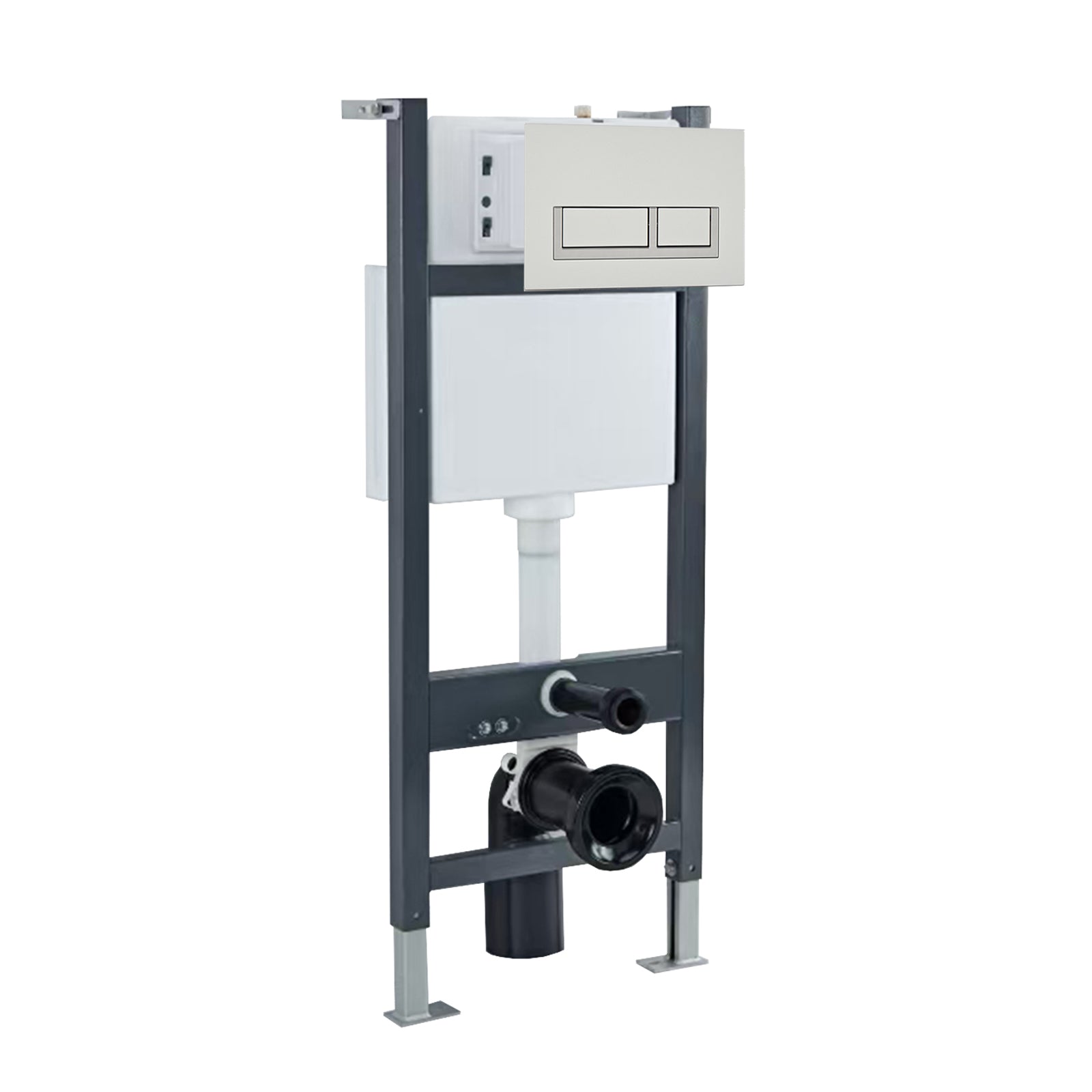 Wall Hung Toilet Cistern Frame with Avant Front Dual Flush Plate Choice