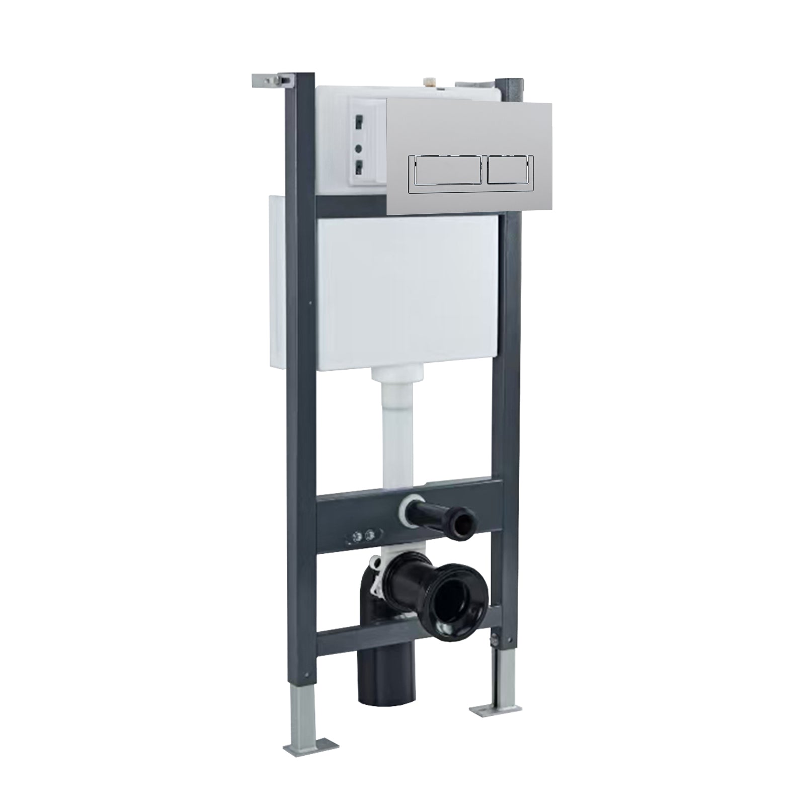 Wall Hung Toilet Cistern Frame with Avant Front Dual Flush Plate Choice