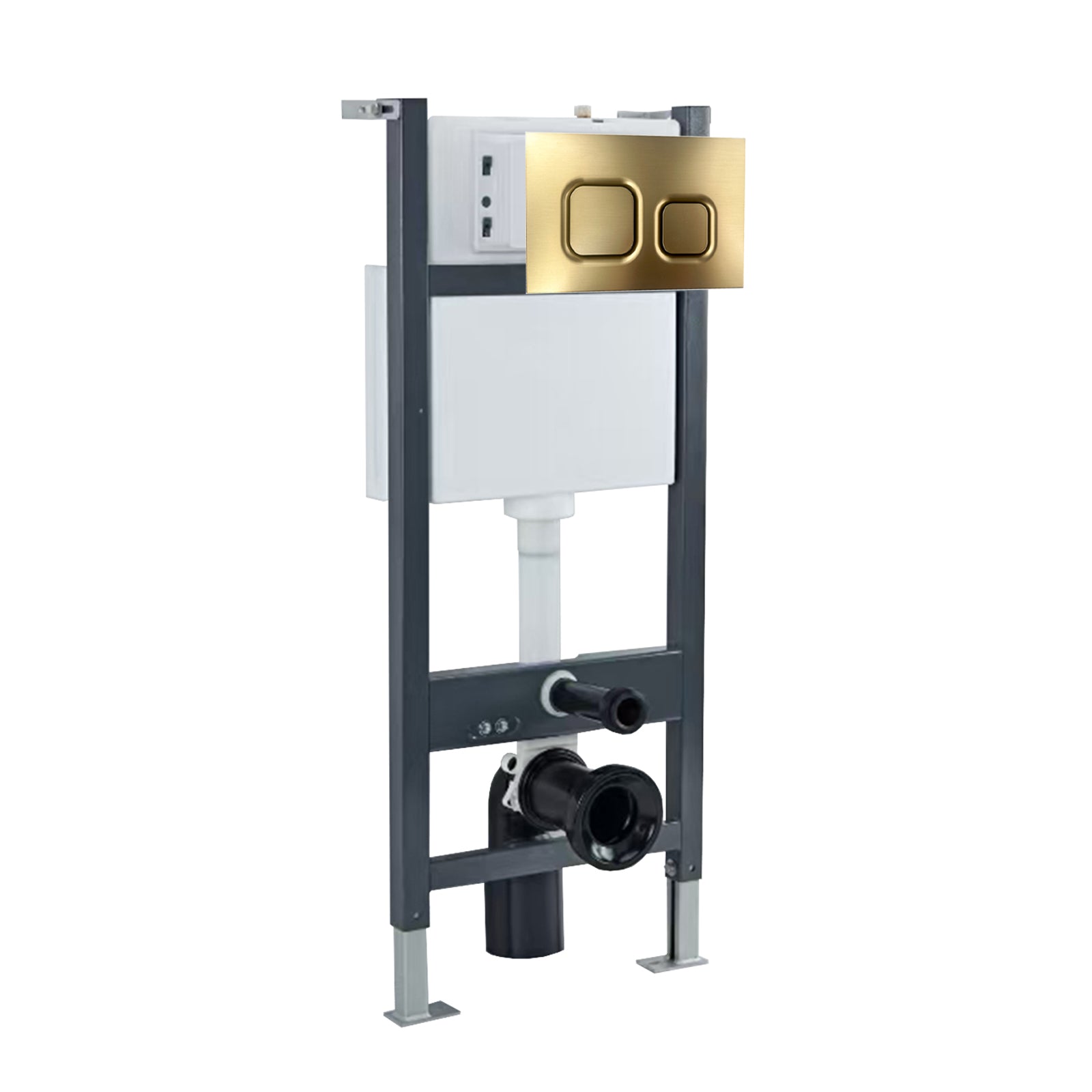 Wall Hung Toilet Cistern Frame with Avant Front Dual Flush Plate Choice