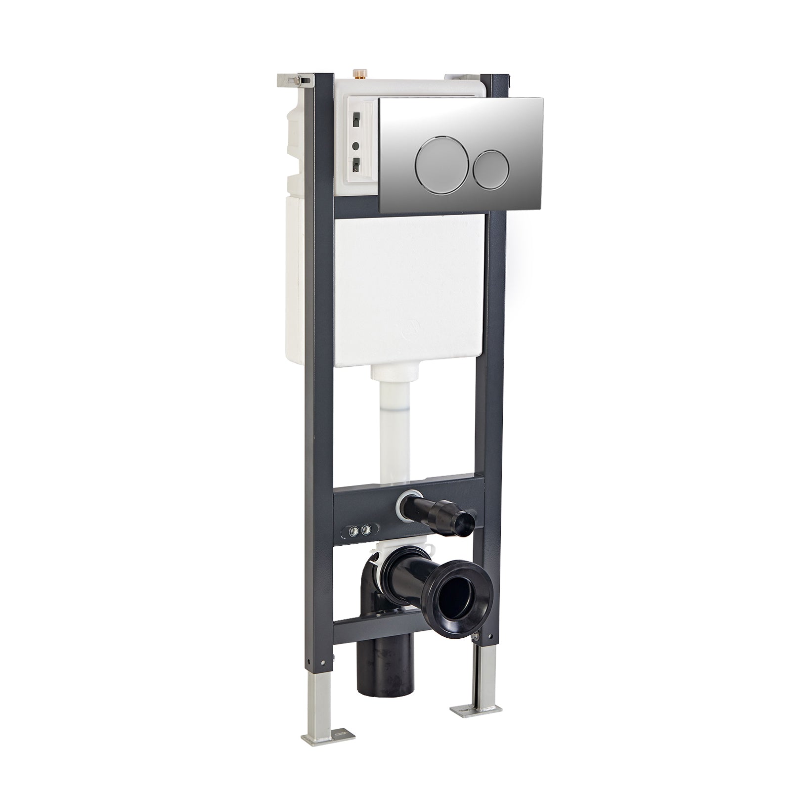 Wall Hung Toilet Cistern Frame with Front Dual Flush Plate Choice