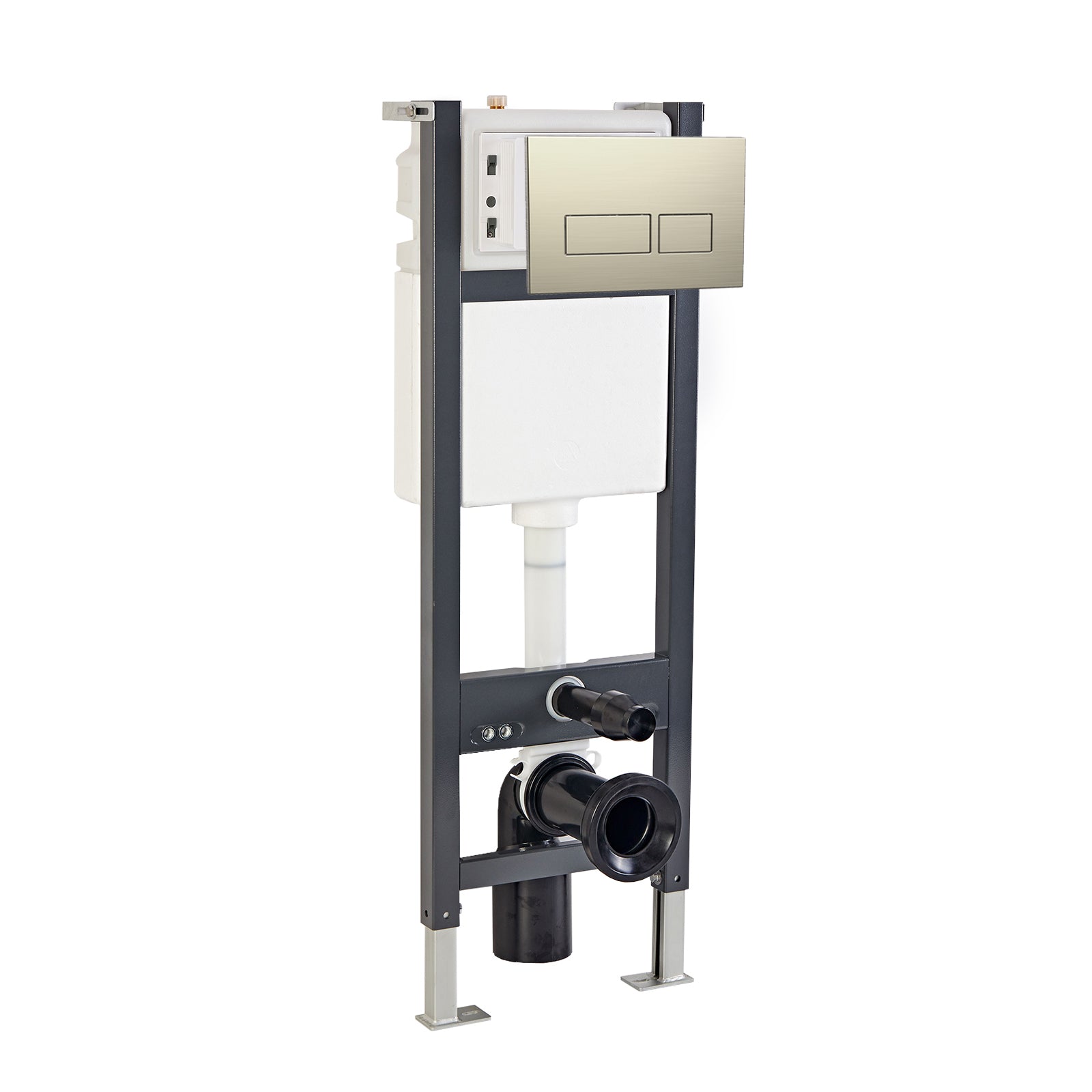 Wall Hung Toilet Cistern Frame with Front Dual Flush Plate Choice