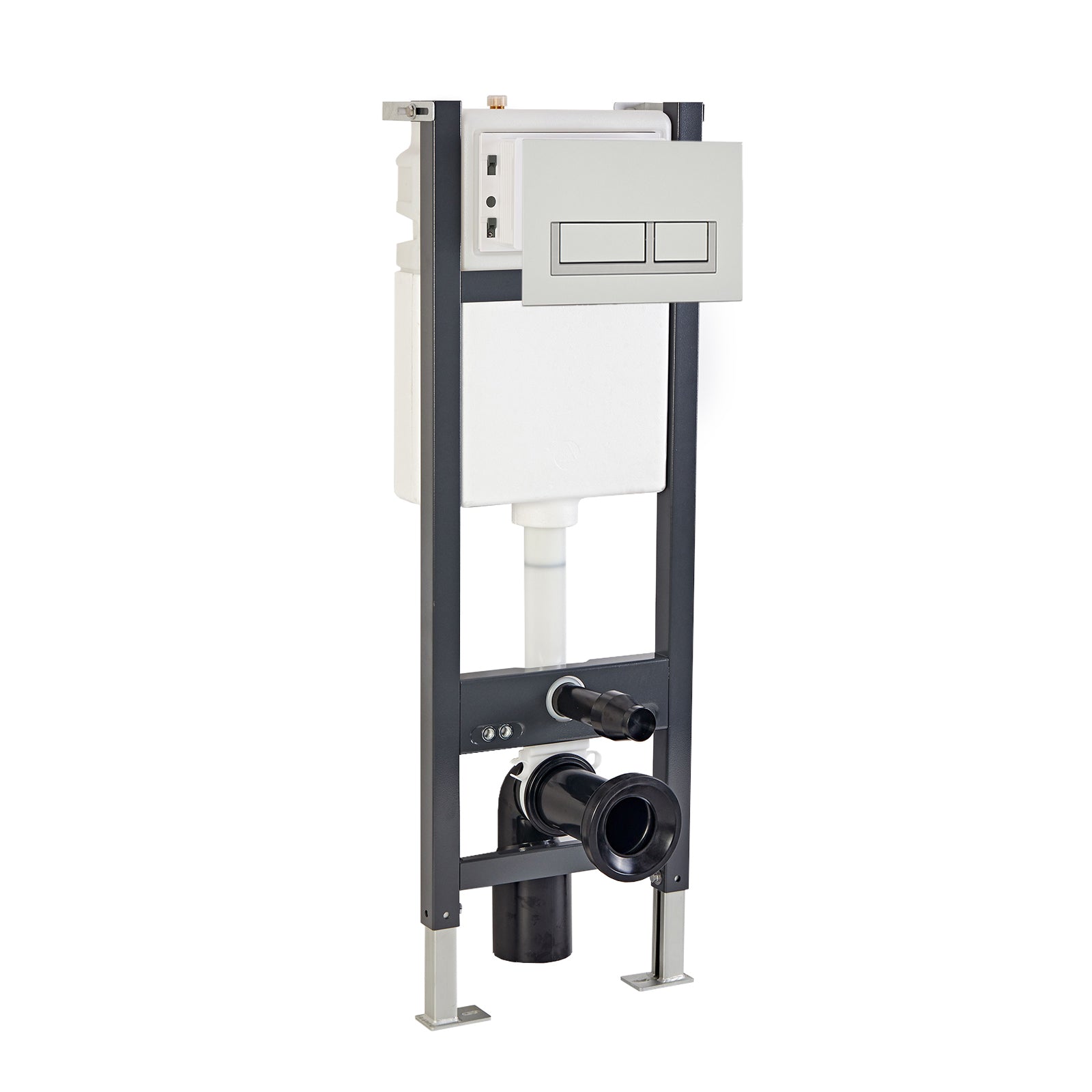 Wall Hung Toilet Cistern Frame with Front Dual Flush Plate Choice
