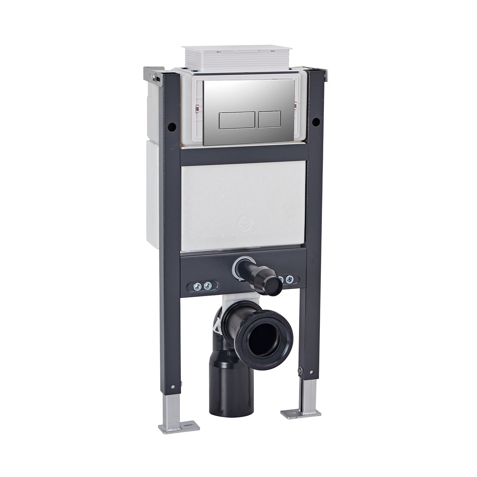 Top or Front Wall Hung Toilet Frame and Dual Flush Buttons Choice