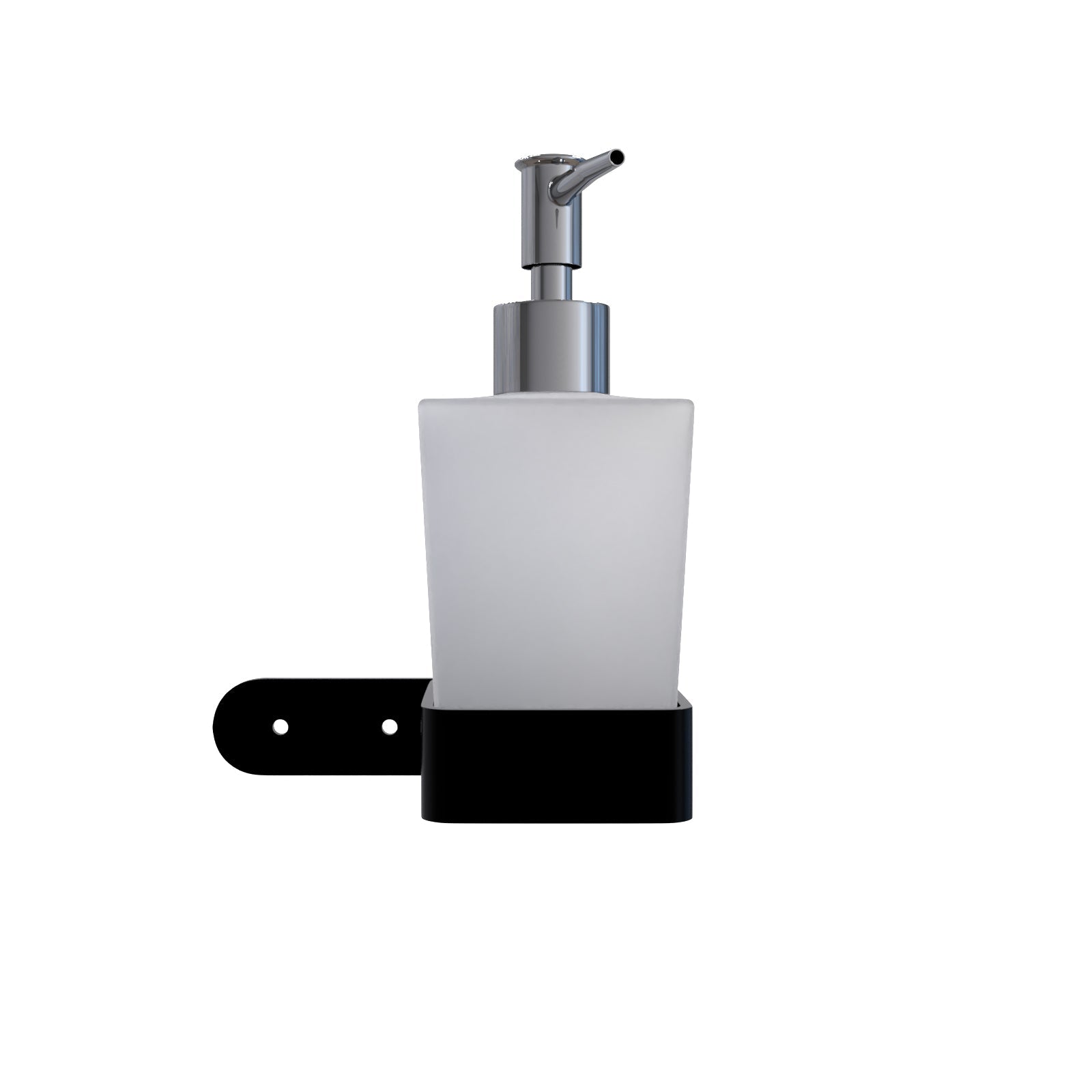 Dordon Square Matte Black Wall Mounted Soap Dispenser