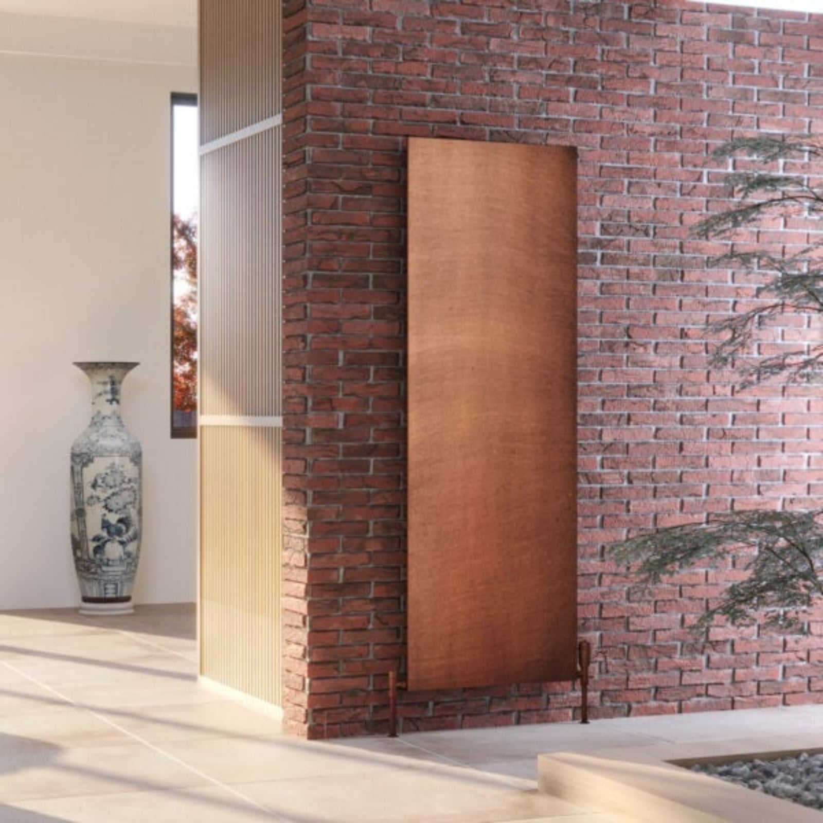 Kartell BRAMPTON 1777mm H x 608mm W Antique Copper Vertical Aluminium Radiator - ALRAD-14-1803-ANT1