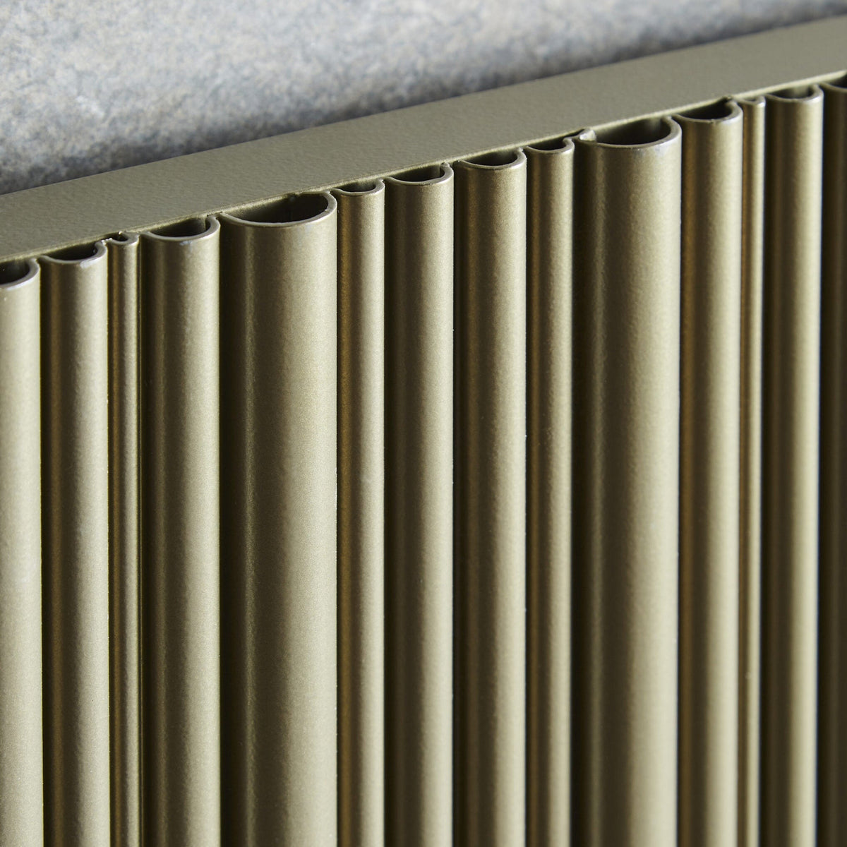 Kartell QUEBEC 1775mm H x 599mm W Bronze Vertical Single Aluminium Radiator - ALRAD-5-1805-BZ