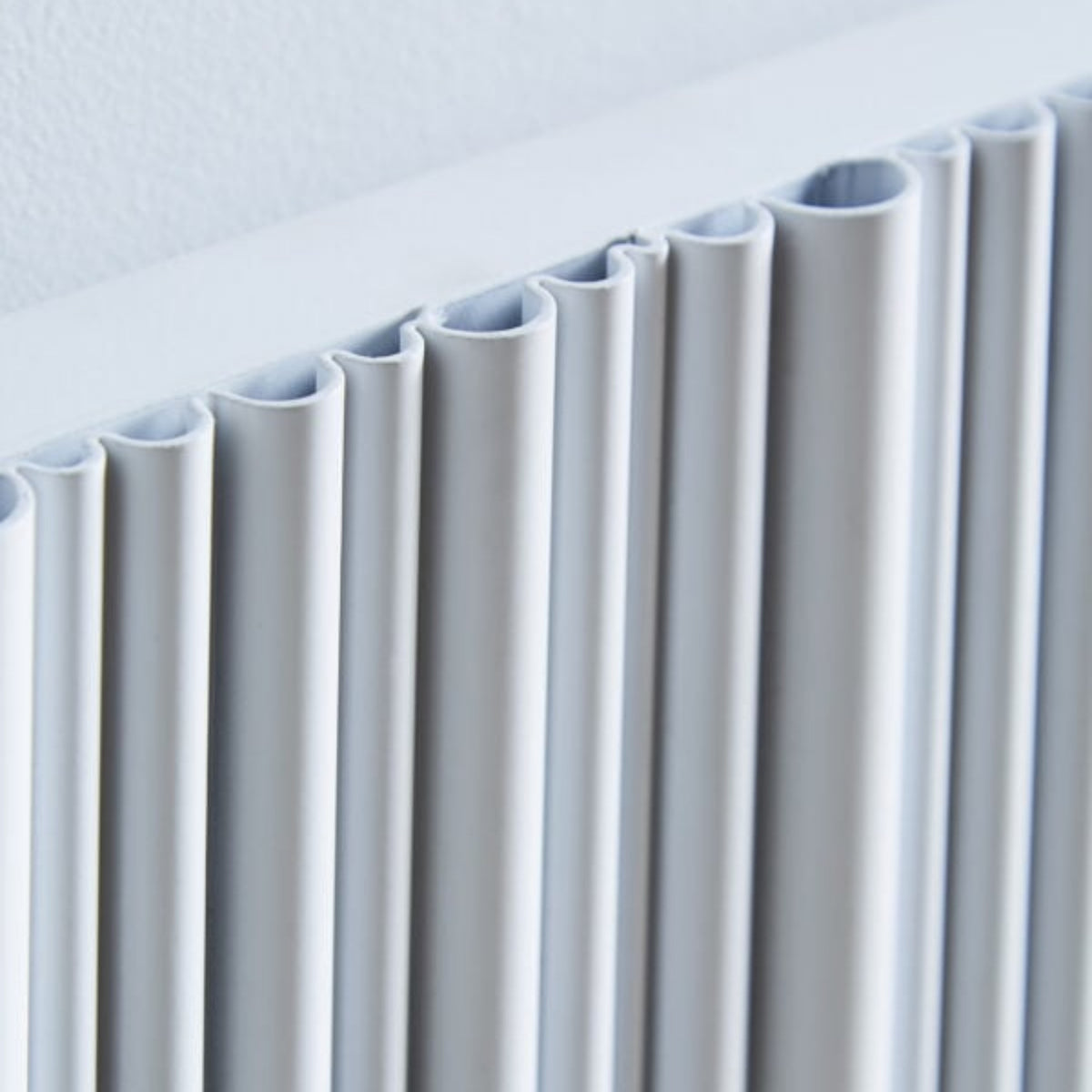 Kartell QUEBEC 1775mm H x 599mm W White Vertical Double Aluminium Radiator - ALRAD-6-1805-WT