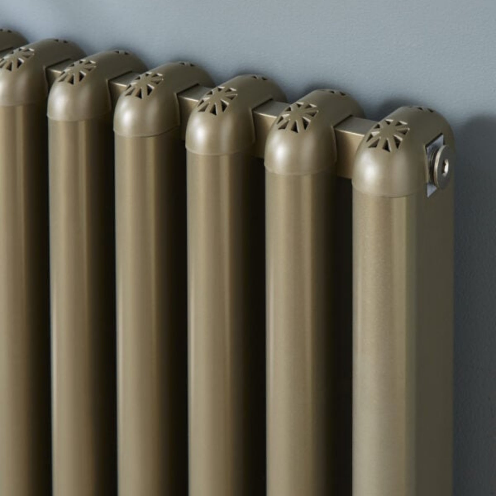 Kartell CALGARY 600mm H x 760mm W Bronze Horizontal Aluminium Radiator - ALRAD-7-613-BZ