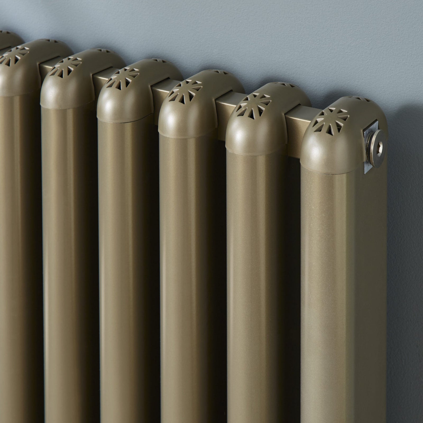 Kartell CALGARY 600mm H x 1240mm W Bronze Horizontal Aluminium Radiator - ALRAD-7-621-BZ