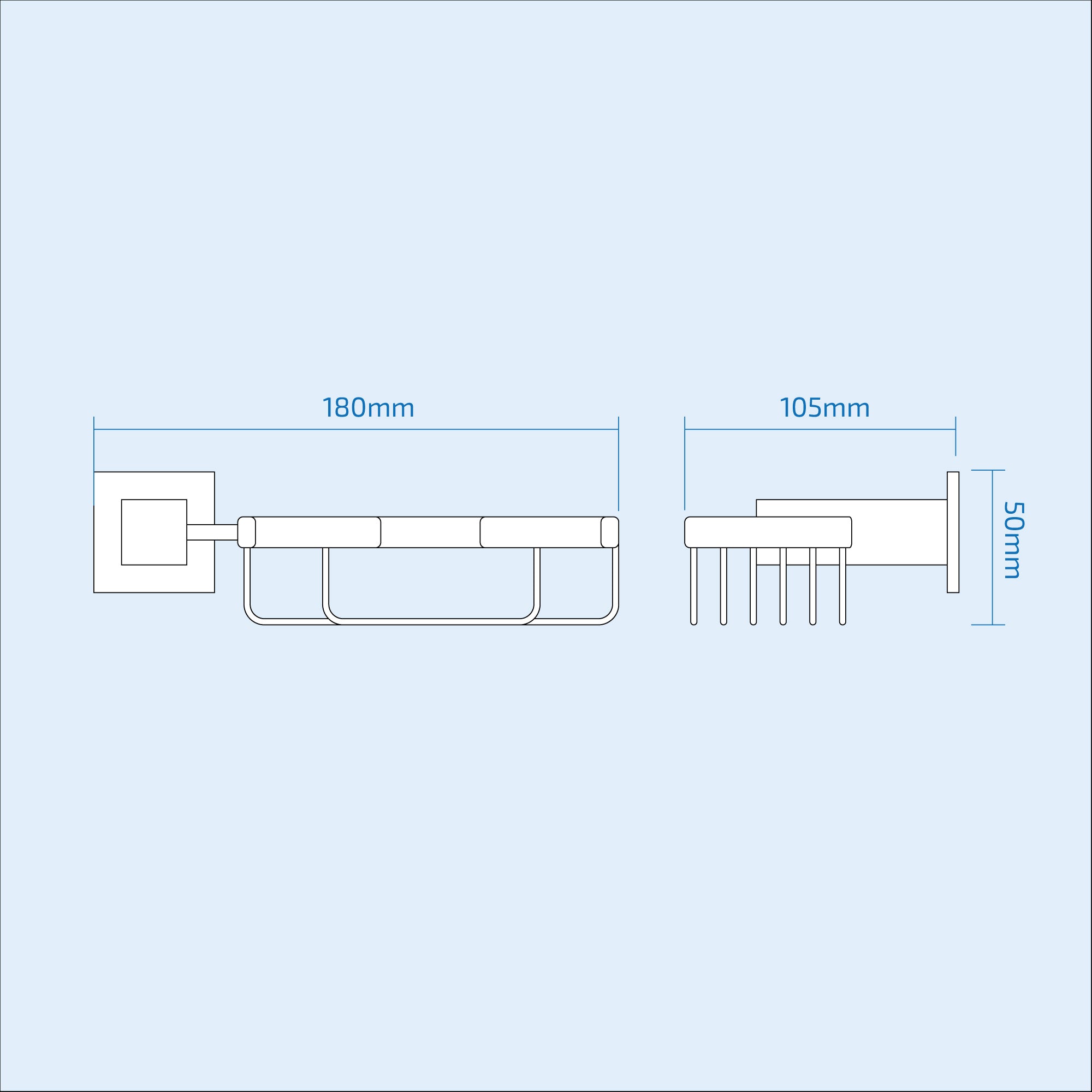 Square Soap Dish And Holder Set