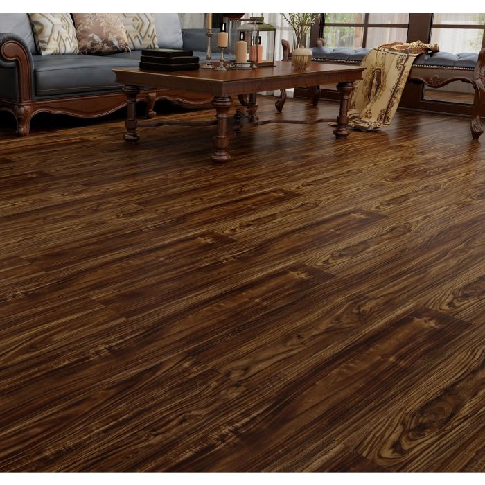SPC Vinyl Click Flooring 1220mm x 180mm American Oak 5.35mm Thick - Pack Of 10
